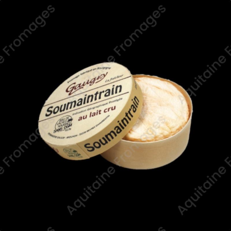 P400 Soumaintrain IGP en Boite 250g LC GAUGRY les-fromagers.com Fromage Soumaintrain IGP au lait cru boite en bois